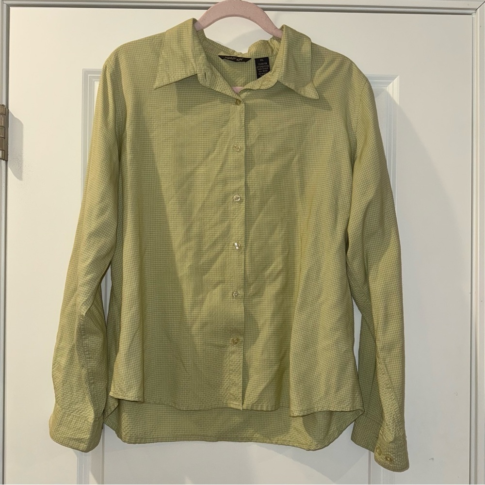 💕SALE💕Krazy Kat Green Checkered Shirt
